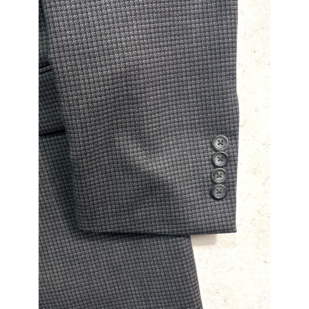 Pronto Uomo 46XL 46L Gray Black Nailhead Blazer Jacket Sport Suit Coat Wool - Picture 2 of 10